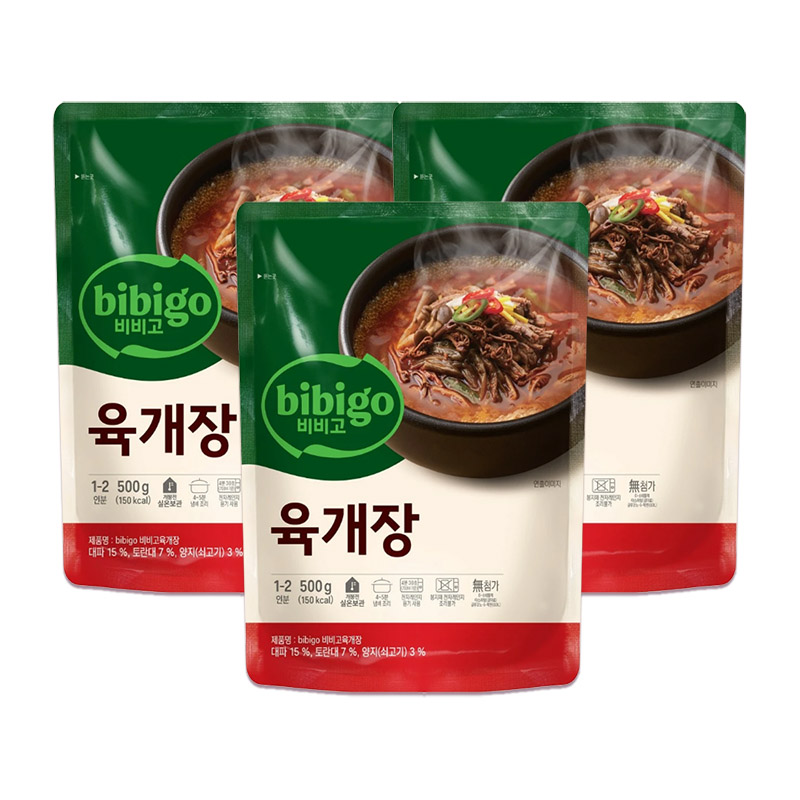 비비고 육개장 500g x 3개